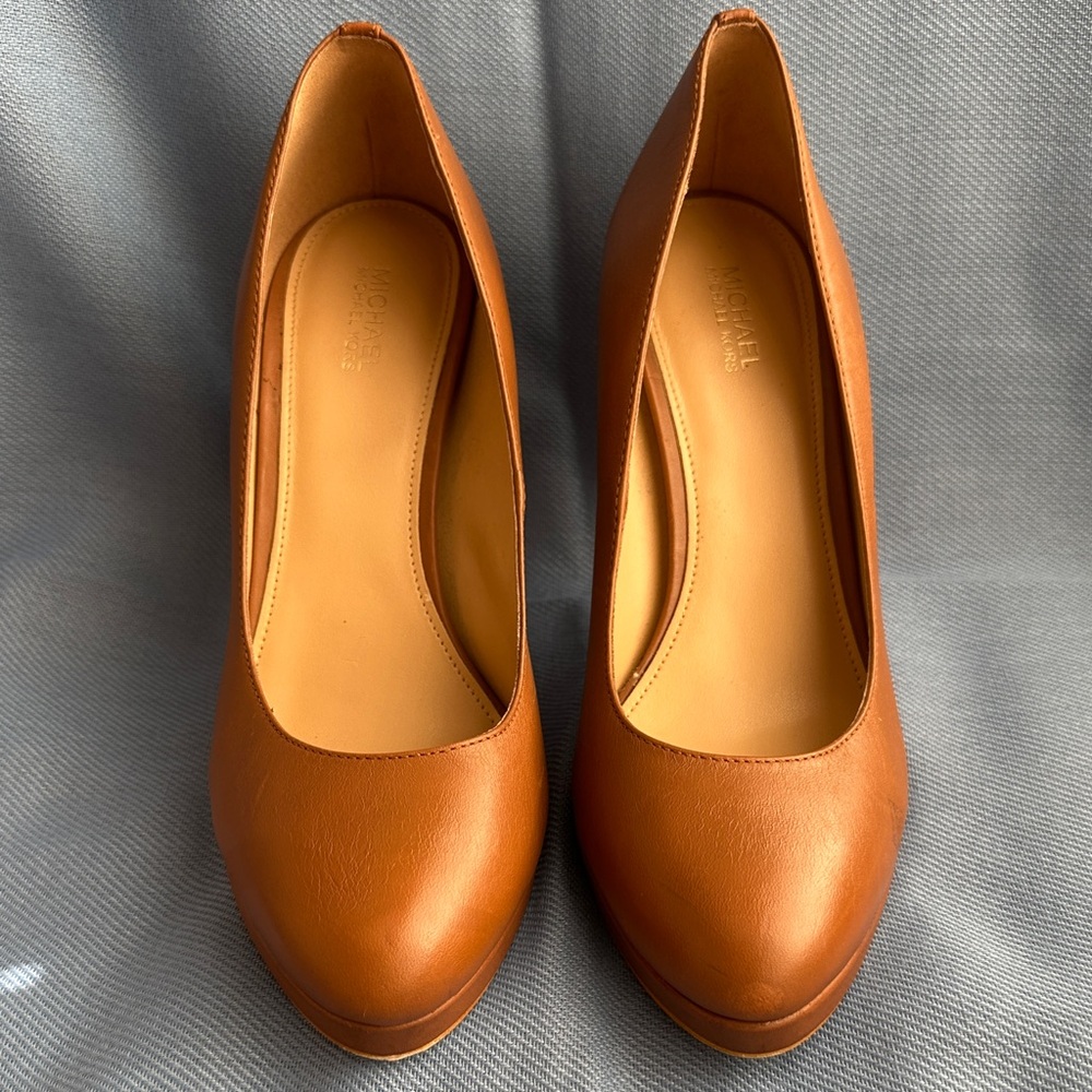 Michael Kors Brown Leather Heels